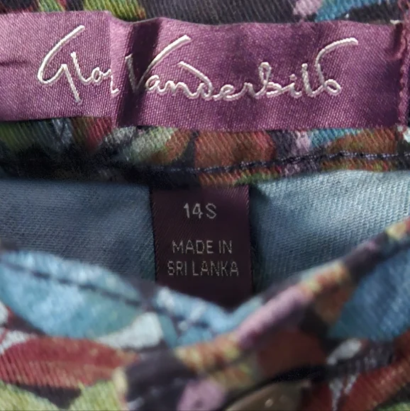 Gloria Vanderbilt Multicolor Floral Women's Chinos - Picture 5 of 6